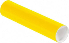 Made in USA - 2" Diam x 9" Long Round Colored Mailing Tubes - 1 Wall, Yellow - A1 Tooling