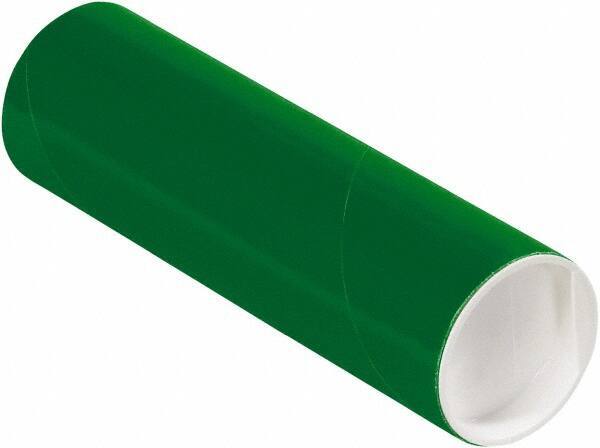 Made in USA - 2" Diam x 6" Long Round Colored Mailing Tubes - 1 Wall, Green - A1 Tooling