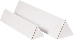 Made in USA - 3" Diam x 36" Long Corrugated Triangular Mailing Tube - 1 Wall, White - A1 Tooling