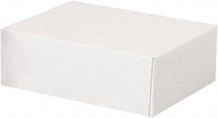 Made in USA - 6-1/2" Wide x 8-5/8" Long x 3" High Rectangle Chipboard Box - 1 Wall, White - A1 Tooling