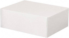 Made in USA - 11" Wide x 8-1/2" Long x 4" High Rectangle Chipboard Box - 1 Wall, White - A1 Tooling