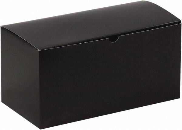 Made in USA - 6" Wide x 12" Long x 6" High Rectangle Chipboard Box - 1 Wall, Black Gloss - A1 Tooling