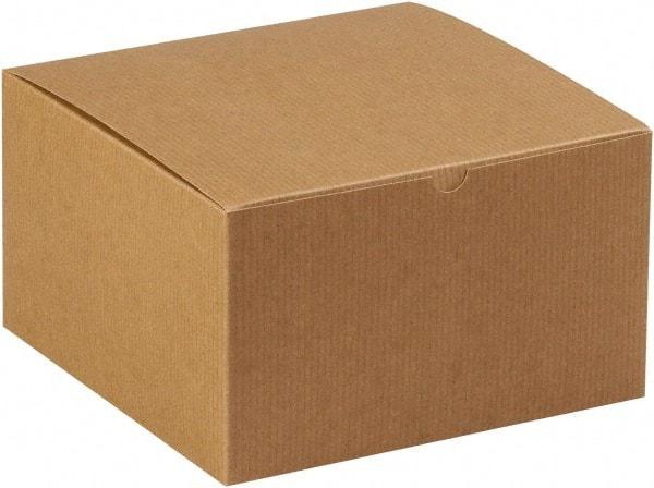 Made in USA - 10" Wide x 10" Long x 6" High Rectangle Chipboard Box - 1 Wall, Kraft (Color) - A1 Tooling