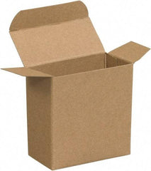 Made in USA - 4.2" Wide x 2-5/8" Long x 2-5/8" High Rectangle Chipboard Box - 1 Wall, Kraft (Color) - A1 Tooling