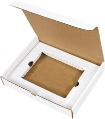 Made in USA - 8-3/4" Wide x 11-1/8" Long x 2" High Rectangle Crush Proof Mailers - 1 Wall, White - A1 Tooling