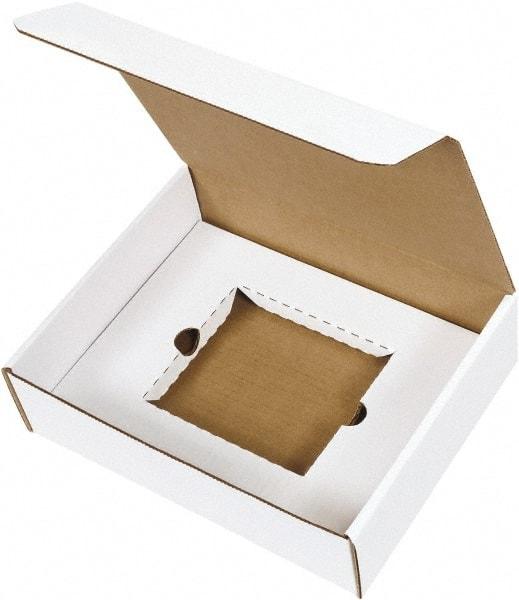 Made in USA - 8-3/4" Wide x 11-1/8" Long x 3" High Rectangle Crush Proof Mailers - 1 Wall, White - A1 Tooling