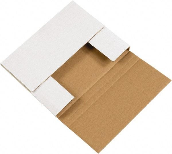 Made in USA - 8-1/4" Wide x 10-1/4" Long x 1-1/4" High Rectangle Crush Proof Mailers - 1 Wall, White - A1 Tooling