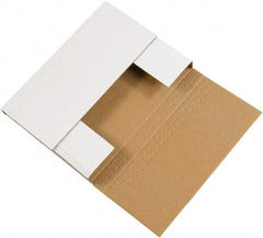 Made in USA - 6-1/2" Wide x 9-1/2" Long x 3-1/2" High Rectangle Crush Proof Mailers - 1 Wall, White - A1 Tooling