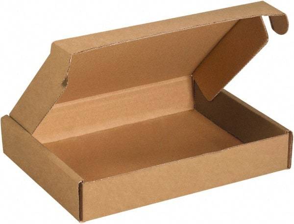 Made in USA - 8" Wide x 10" Long x 1-1/2" High Rectangle Crush Proof Mailers - 1 Wall, Kraft (Color) - A1 Tooling