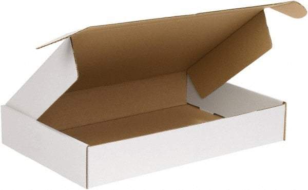 Made in USA - 11-1/8" Wide x 15-1/8" Long x 3" High Rectangle Crush Proof Mailers - 1 Wall, White - A1 Tooling