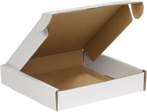 Made in USA - 14" Wide x 14" Long x 2" High Rectangle Crush Proof Mailers - 1 Wall, White - A1 Tooling