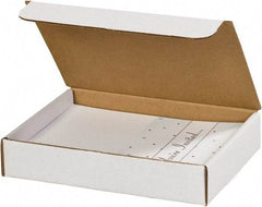 Made in USA - 8" Wide x 9" Long x 2" High Rectangle Crush Proof Mailers - 1 Wall, White - A1 Tooling