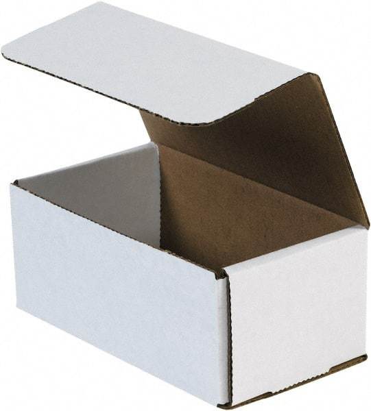 Made in USA - 4" Wide x 7" Long x 3" High Rectangle Crush Proof Mailers - 1 Wall, White - A1 Tooling