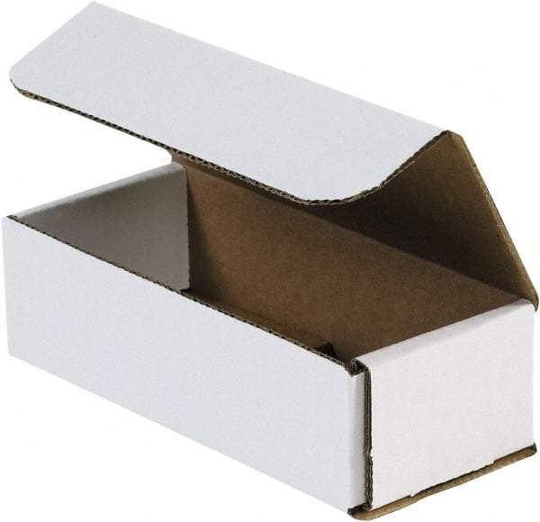 Made in USA - 5" Wide x 9" Long x 4" High Rectangle Crush Proof Mailers - 1 Wall, White - A1 Tooling