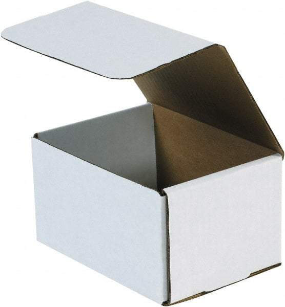 Made in USA - 4-7/8" Wide x 6-1/2" Long x 3-3/4" High Rectangle Crush Proof Mailers - 1 Wall, White - A1 Tooling