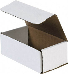 Made in USA - 3-5/8" Wide x 6-1/2" Long x 2-1/2" High Rectangle Crush Proof Mailers - 1 Wall, White - A1 Tooling