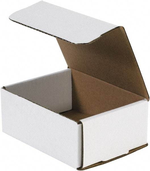 Made in USA - 4-7/8" Wide x 6-1/2" Long x 2-5/8" High Rectangle Crush Proof Mailers - 1 Wall, White - A1 Tooling