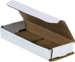 Made in USA - 2-1/2" Wide x 6-1/2" Long x 1" High Rectangle Crush Proof Mailers - 1 Wall, White - A1 Tooling