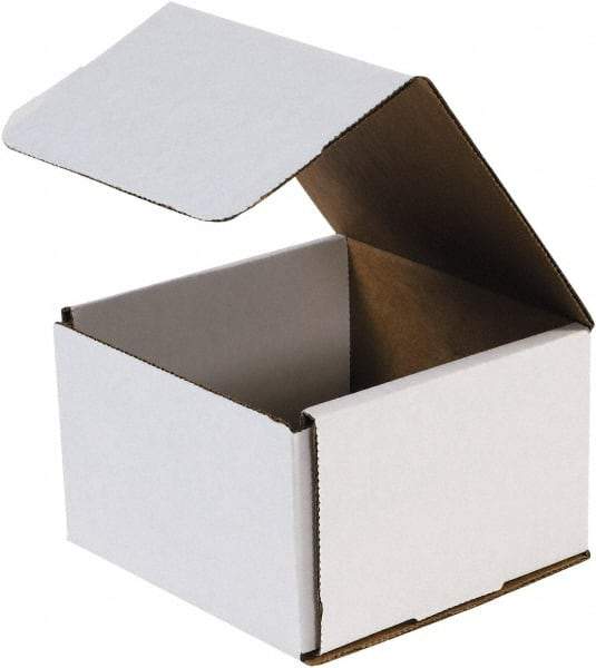 Made in USA - 7" Wide x 7" Long x 3" High Rectangle Crush Proof Mailers - 1 Wall, White - A1 Tooling