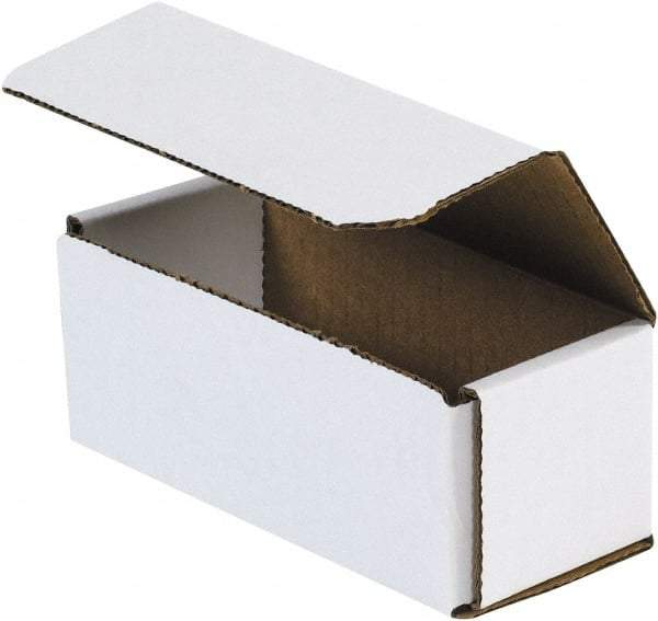 Made in USA - 2-1/2" Wide x 6" Long x 2-3/8" High Rectangle Crush Proof Mailers - 1 Wall, White - A1 Tooling