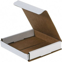 Made in USA - 5" Wide x 6" Long x 1" High Rectangle Crush Proof Mailers - 1 Wall, White - A1 Tooling