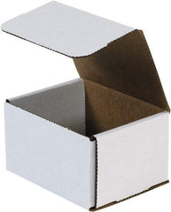 Made in USA - 4" Wide x 5" Long x 3" High Rectangle Crush Proof Mailers - 1 Wall, White - A1 Tooling