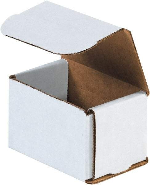 Made in USA - 2" Wide x 3" Long x 2" High Rectangle Crush Proof Mailers - 1 Wall, White - A1 Tooling