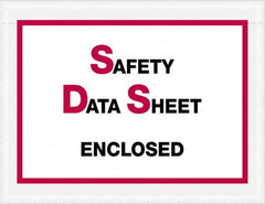 Value Collection - 1,000 Piece, 6-1/2" Long x 5" Wide, Packing List Envelope - Material Safety Data Sheets Enclosed, Printed & Clear - A1 Tooling