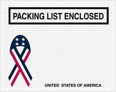 Value Collection - 1,000 Piece, 7" Long x 5-1/2" Wide, Packing List Envelope - Packing List Enclosed, Red, White & Blue - A1 Tooling