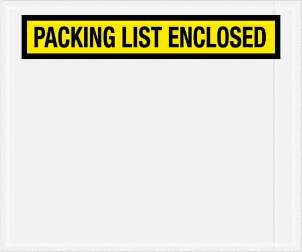 Value Collection - 500 Piece, 10" Long x 12" Wide, Packing List Envelope - Packing List Enclosed, Yellow - A1 Tooling