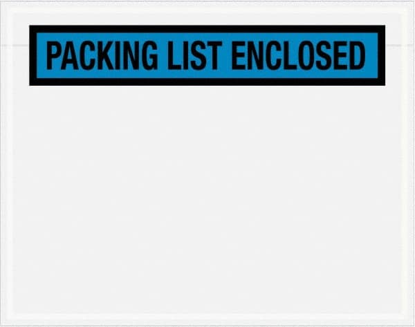 Value Collection - 1,000 Piece, 7" Long x 5-1/2" Wide, Packing List Envelope - Packing List Enclosed, Blue - A1 Tooling