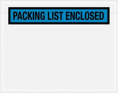 Value Collection - 1,000 Piece, 7" Long x 5-1/2" Wide, Packing List Envelope - Packing List Enclosed, Blue - A1 Tooling