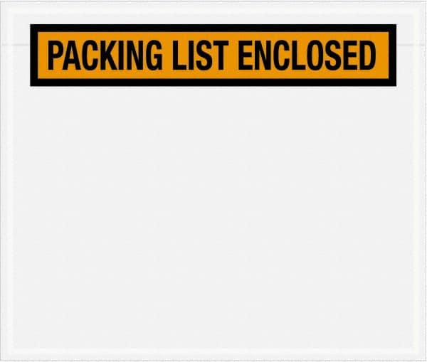 Value Collection - 1,000 Piece, 6-1/2" Long x 5" Wide, Packing List Envelope - Packing List Enclosed, Orange - A1 Tooling