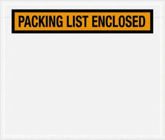 Value Collection - 1,000 Piece, 6-1/2" Long x 5" Wide, Packing List Envelope - Packing List Enclosed, Orange - A1 Tooling