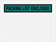 Value Collection - 1,000 Piece, 4-1/2" Long x 6" Wide, Packing List Envelope - Packing List Enclosed, Green - A1 Tooling