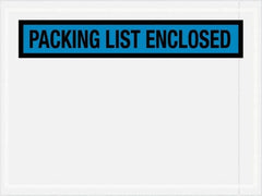 Value Collection - 1,000 Piece, 4-1/2" Long x 6" Wide, Packing List Envelope - Packing List Enclosed, Blue - A1 Tooling