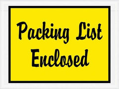 Value Collection - 1,000 Piece, 4-1/2" Long x 6" Wide, Packing List Envelope - Packing List Enclosed, Yellow - A1 Tooling