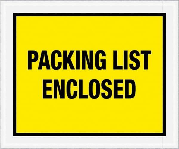 Value Collection - 500 Piece, 10" Long x 12" Wide, Packing List Envelope - Packing List Enclosed, Yellow - A1 Tooling