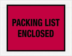 Value Collection - 1,000 Piece, 7" Long x 5-1/2" Wide, Packing List Envelope - Packing List Enclosed, Red - A1 Tooling