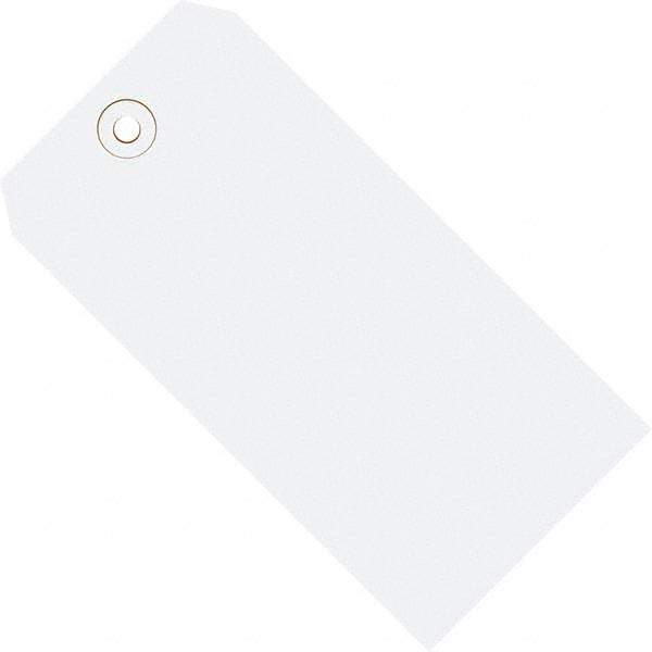 Made in USA - 6-1/4" High x 3-1/8" Long, Safety & Facility Blank Tag - White Cardstock - A1 Tooling