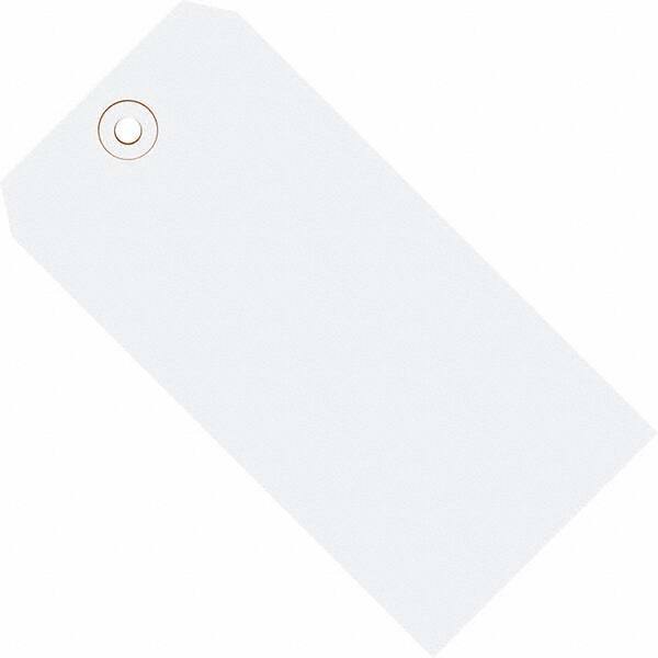 Made in USA - 5-1/4" High x 2-5/8" Long, Safety & Facility Blank Tag - White Cardstock - A1 Tooling