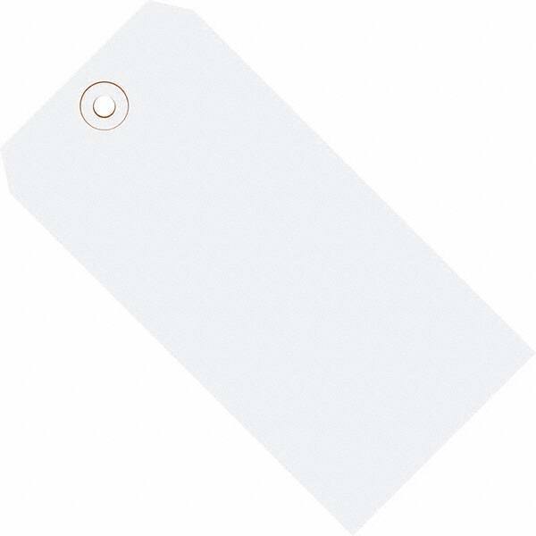 Made in USA - 4-1/4" High x 2-1/8" Long, Safety & Facility Blank Tag - White Cardstock - A1 Tooling