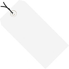 Made in USA - 5-1/4" High x 2-5/8" Long, Safety & Facility Blank Tag - White Cardstock - A1 Tooling