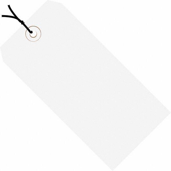 Made in USA - 4-1/4" High x 2-1/8" Long, Safety & Facility Blank Tag - White Cardstock - A1 Tooling