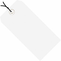 Made in USA - 4-1/4" High x 2-1/8" Long, Safety & Facility Blank Tag - White Cardstock - A1 Tooling