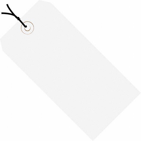 Made in USA - 2-3/4" High x 1-3/8" Long, Safety & Facility Blank Tag - White Cardstock - A1 Tooling