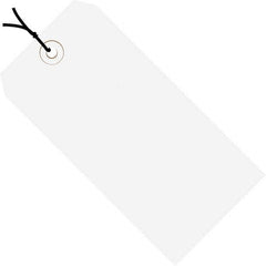 Made in USA - 3-1/4" High x 1-5/8" Long, Safety & Facility Blank Tag - White Cardstock - A1 Tooling