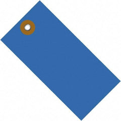 Dupont - 5-1/4" High x 2-5/8" Long, Safety & Facility Blank Tag - Blue Spunbonded Olefin - A1 Tooling