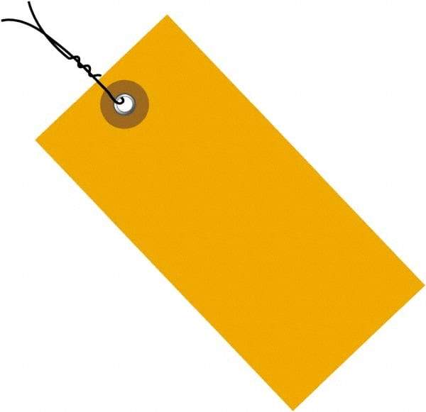 Dupont - 5-1/4" High x 2-5/8" Long, Safety & Facility Blank Tag - Orange Spunbonded Olefin - A1 Tooling