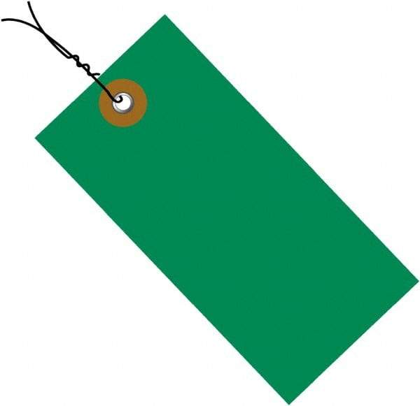 Dupont - 4-1/4" High x 2-1/8" Long, Safety & Facility Blank Tag - Green Spunbonded Olefin - A1 Tooling